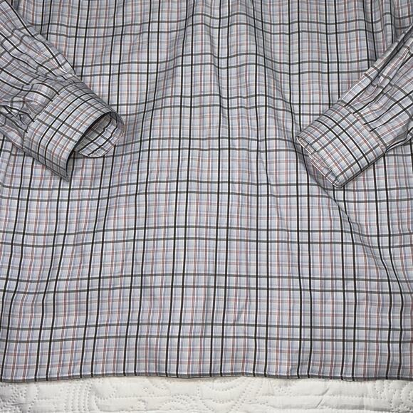 Ermenegildo Zegna Shirt Men’s Size L Plaid Button Long Sleeve 100% Cotton Italy - Picture 12 of 15